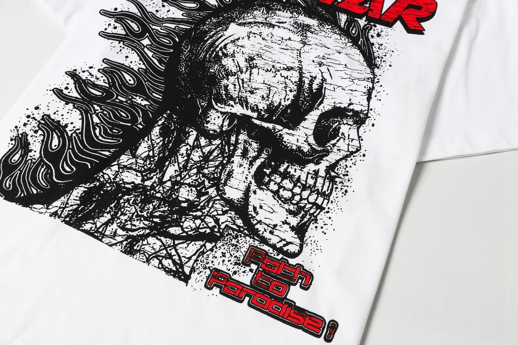 Hellstar Skull City-List Graphic T-Shirt — detail