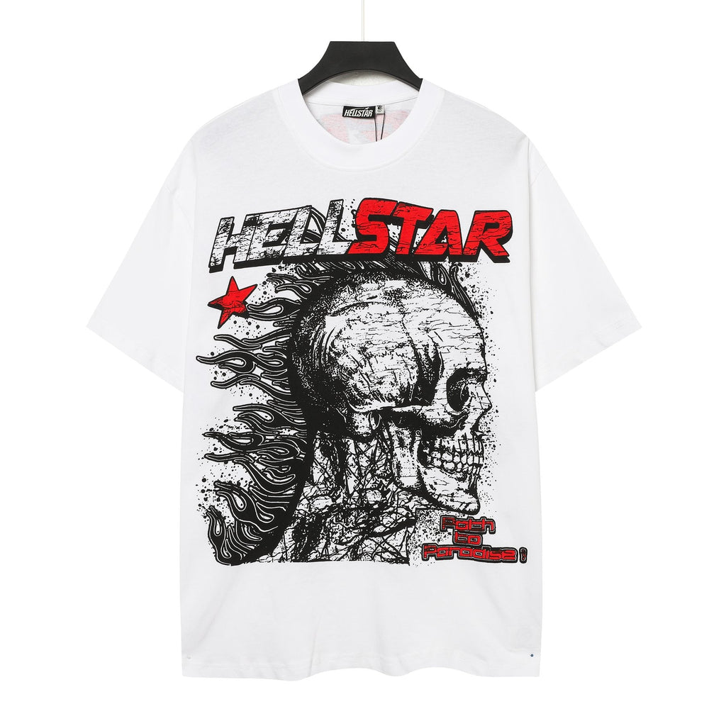 Hellstar Skull City-List Graphic T-Shirt — front