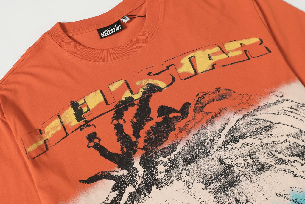 Hellstar Lion Graphic Gradient T-Shirt — detail