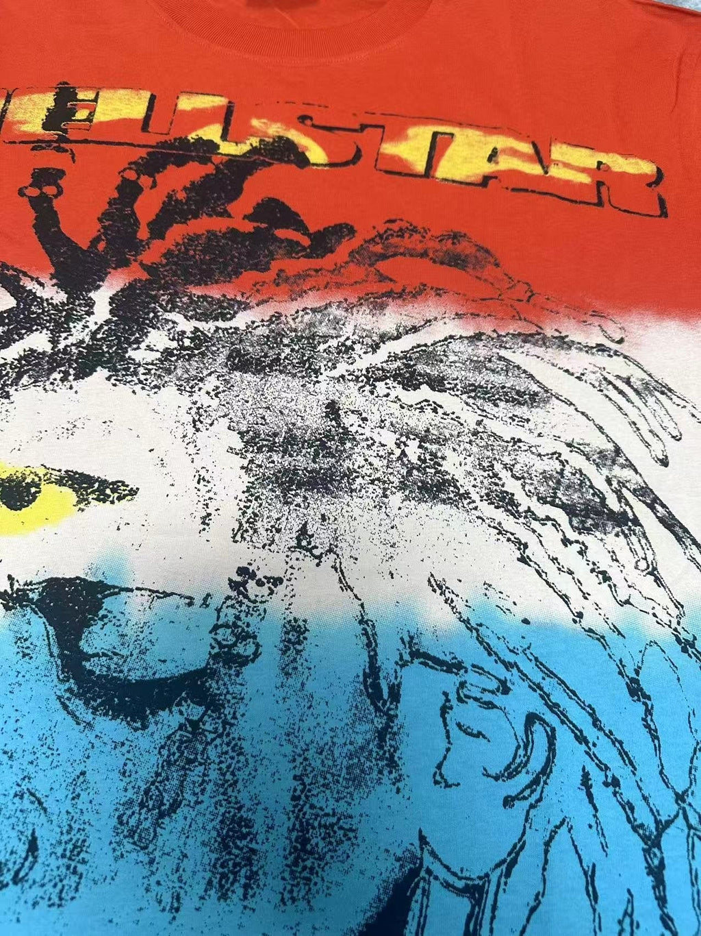 Hellstar Lion Graphic Gradient T-Shirt — detail
