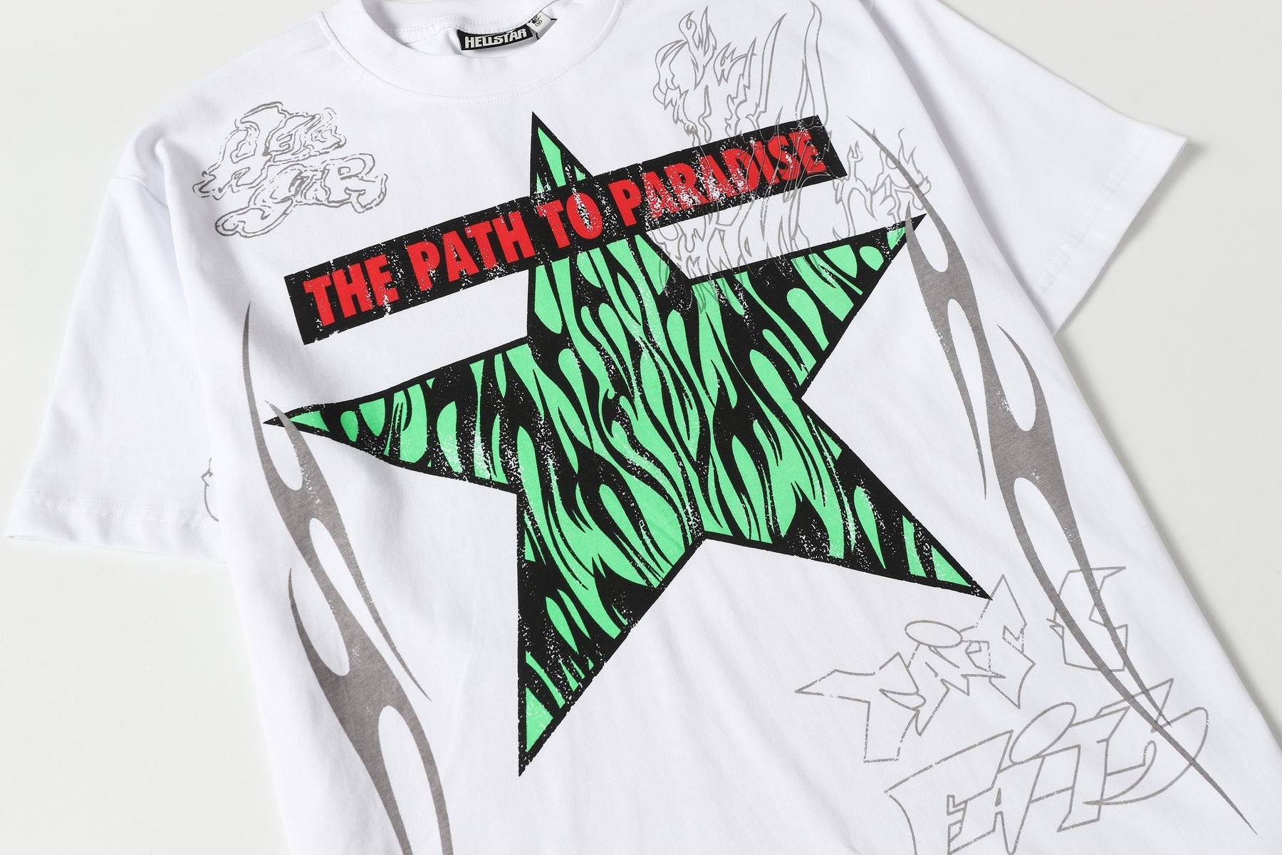 Hellstar Path to Paradise Star Graphic T-Shirt — detail