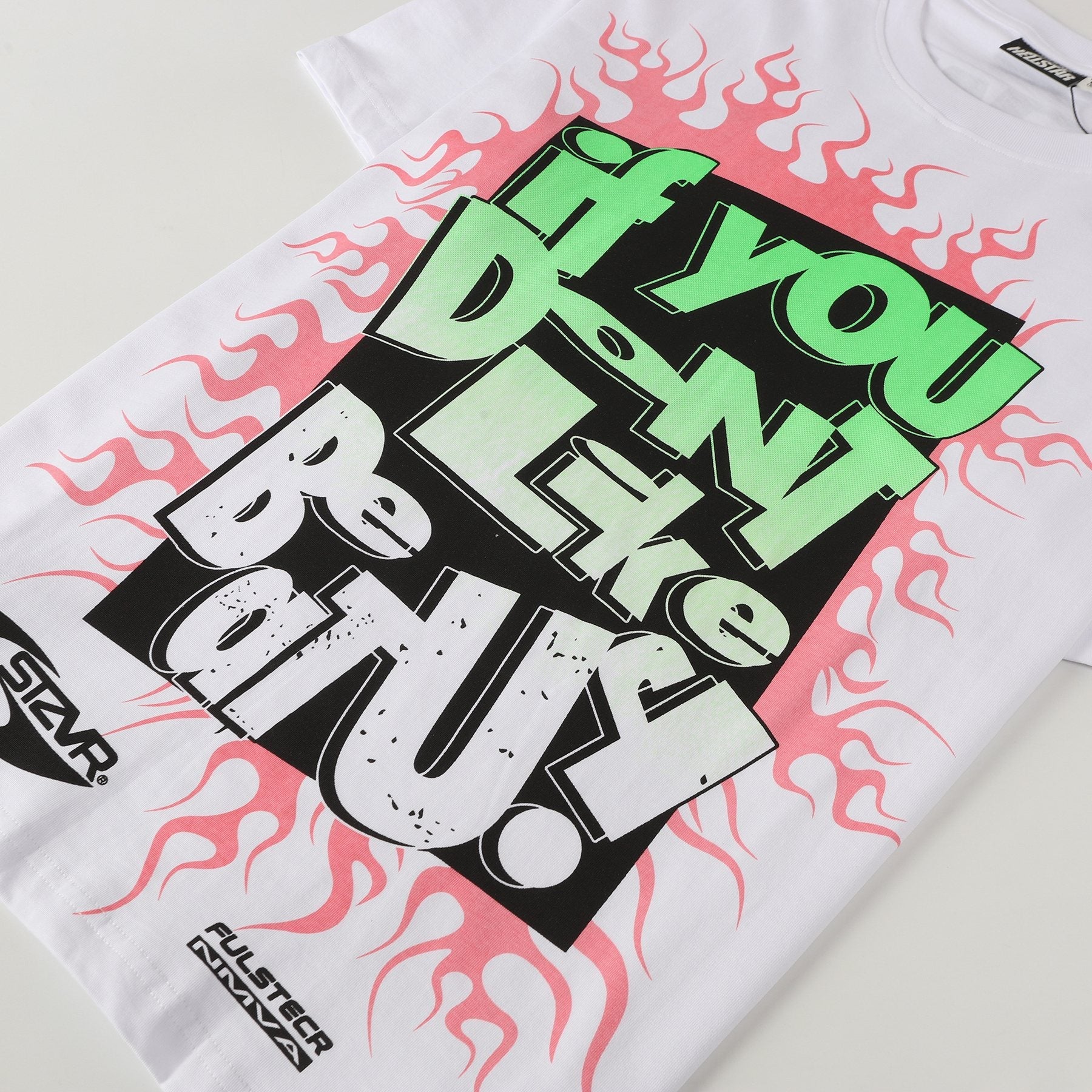Hellstar Sports-Inspired Front & Back Graphic T-Shirt — detail