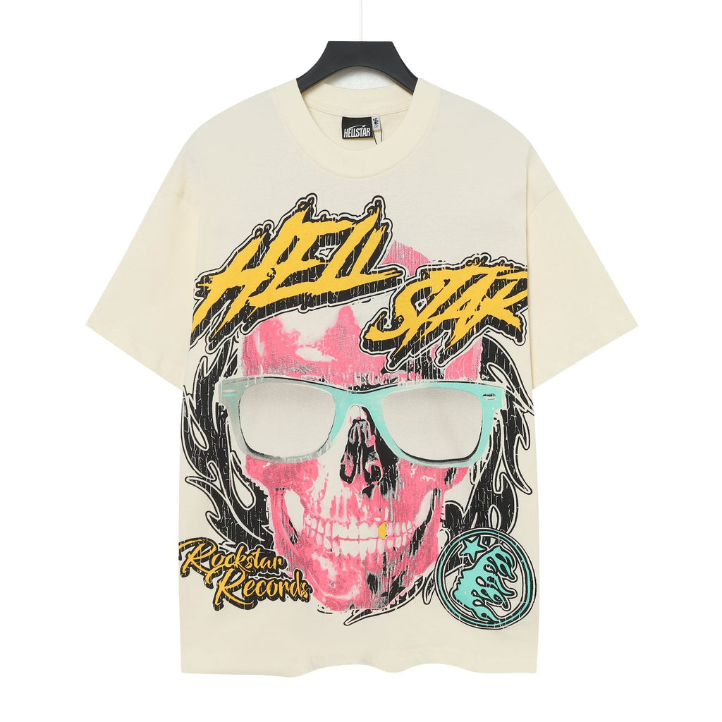 Hellstar Brand Like a Rock Star Skull Graphic T-Shirt — hero