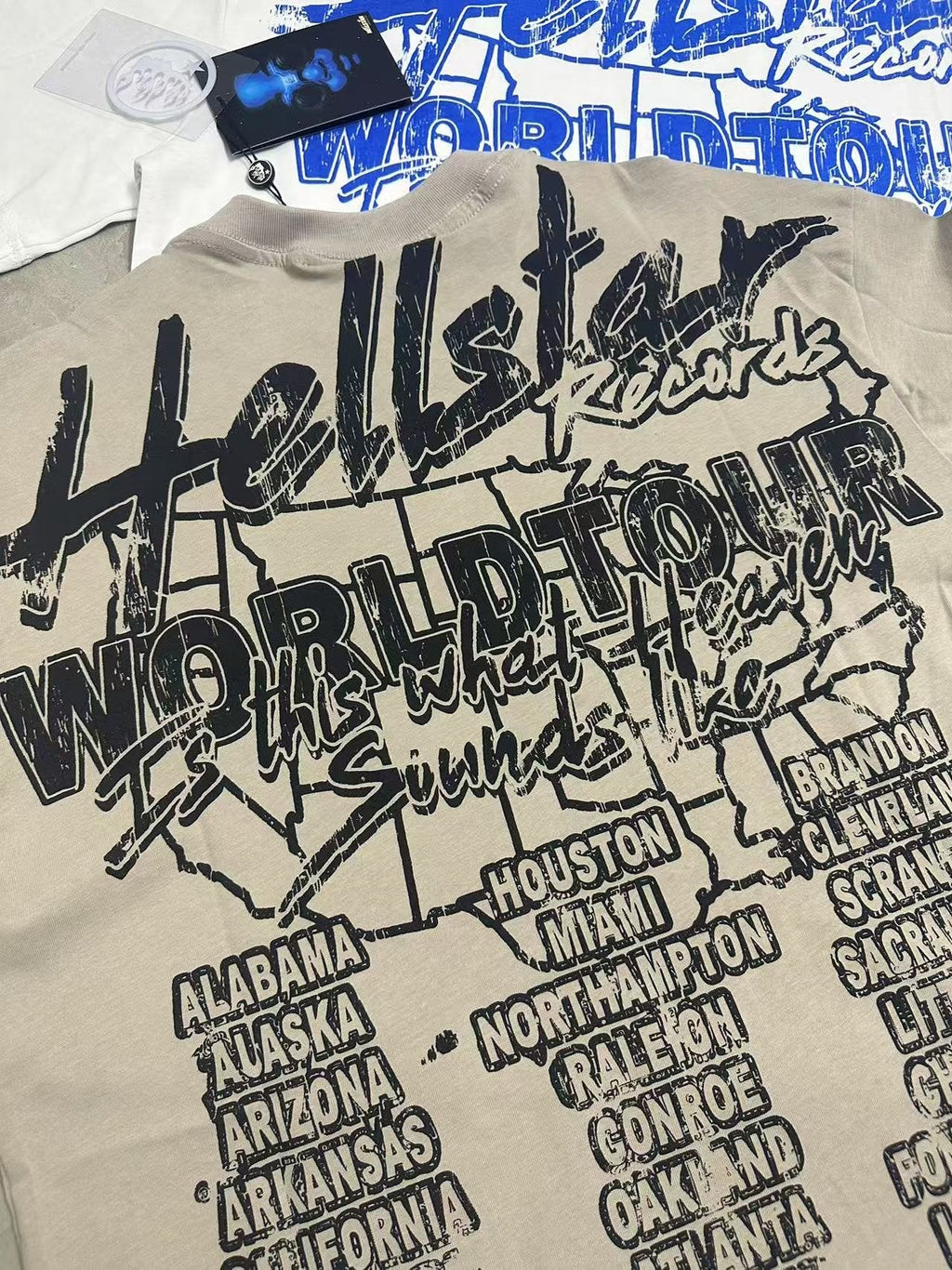 Hellstar Skull World Tour Graphic T-Shirt — detail