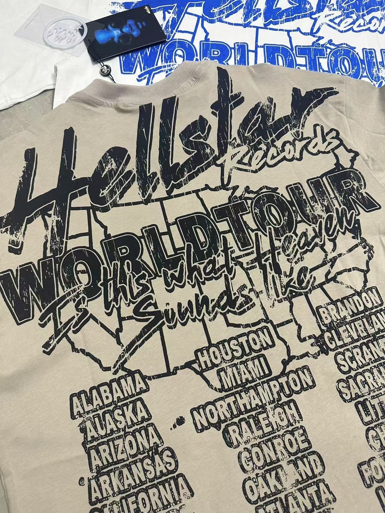 Hellstar Skull World Tour Graphic T-Shirt — detail