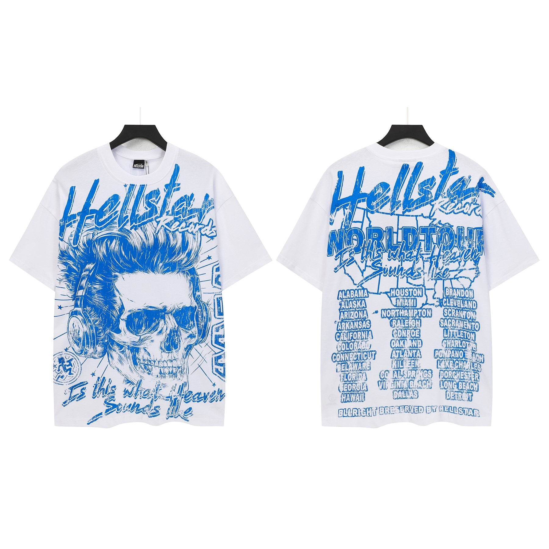 Hellstar Skull World Tour Graphic T-Shirt — front
