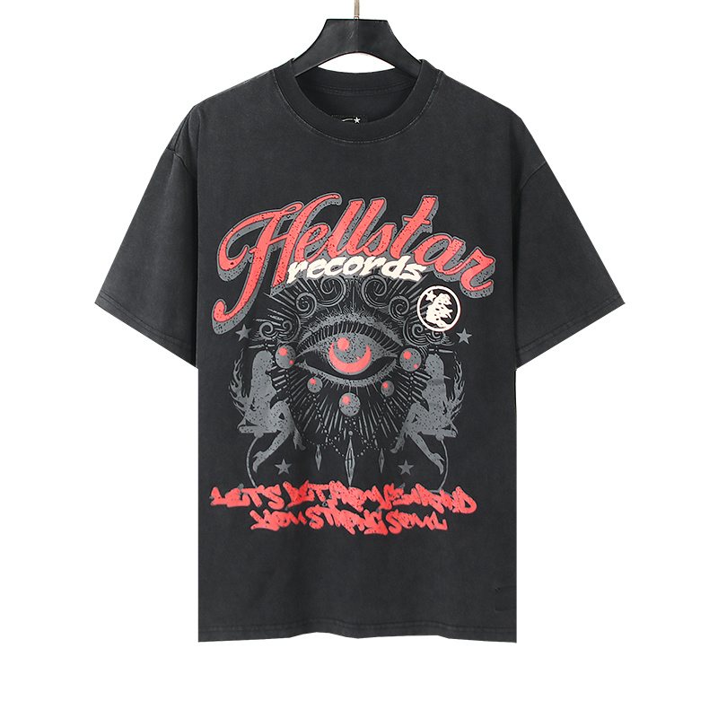 Hellstar Wee all Need Money Washed Graphic T-Shirt — front