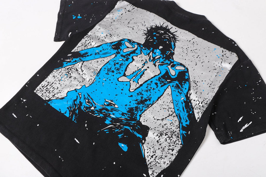 Hellstar Mercy Paint Splatter Graphic T-Shirt — detail