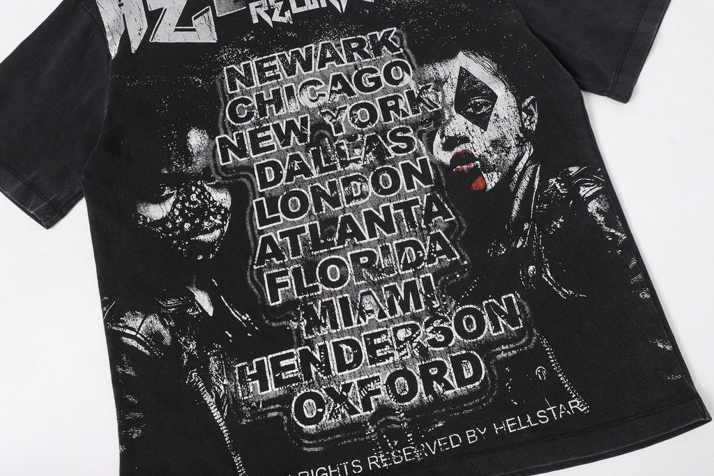 Hellstar Distressed Graphic T-Shirt — detail