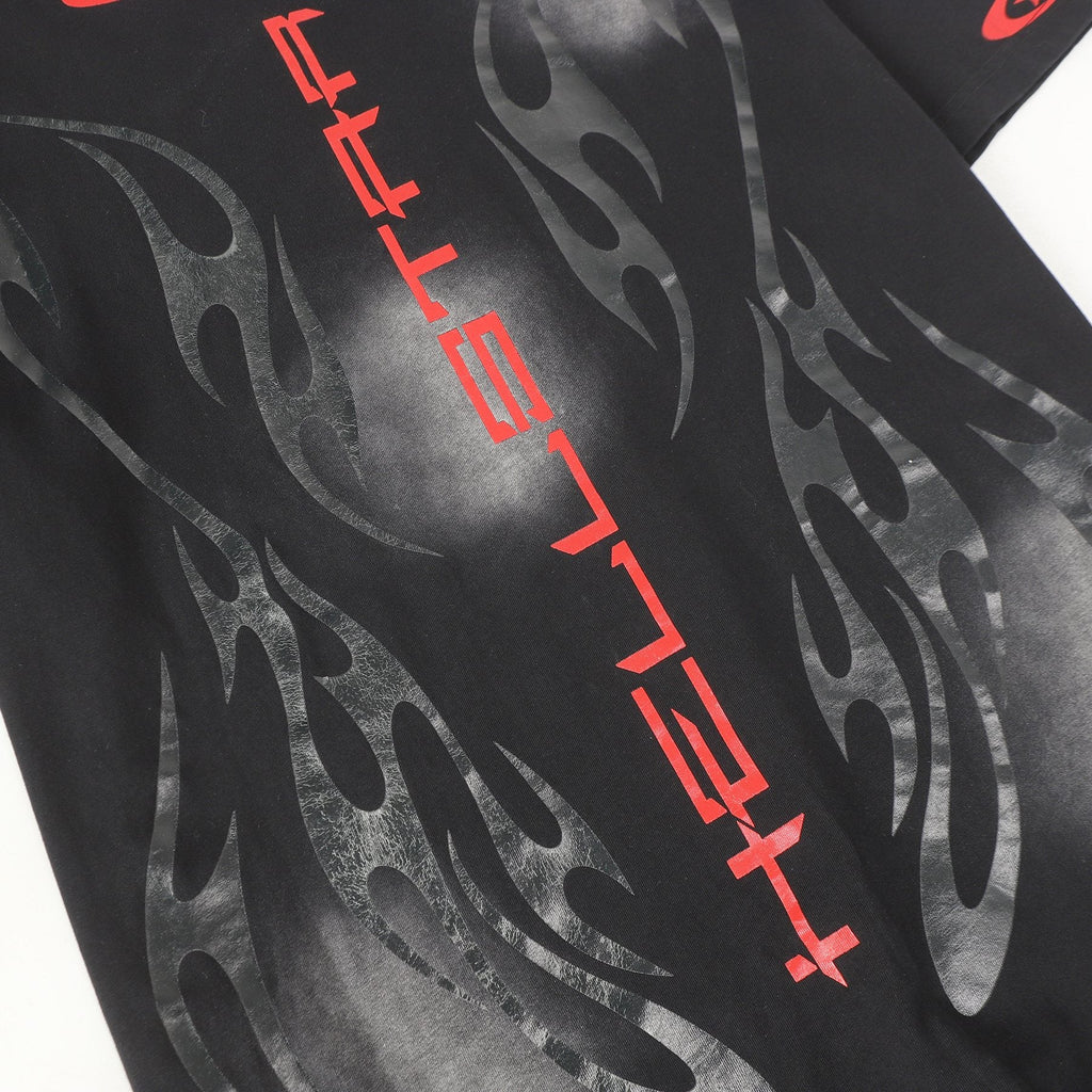 Hellstar Red and Gray Graphic T-Shirt — detail