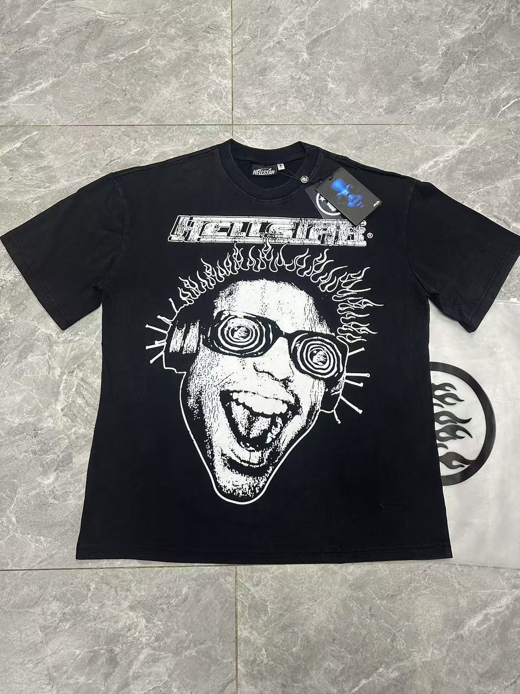 Hellstar Distressed Graphic T-Shirt — front