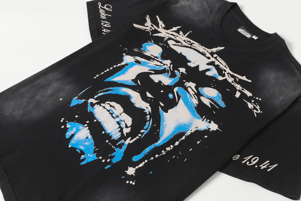 Hellstar Front, Back & Sleeve Graphic T-Shirt — detail