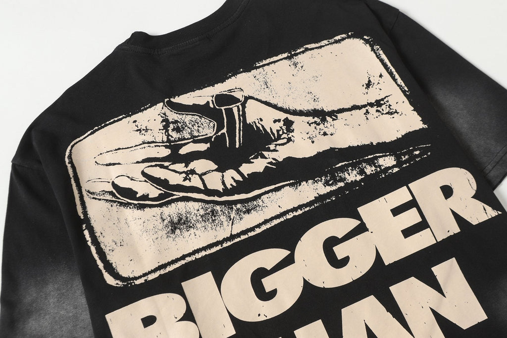 Hellstar Savior Bigger Than Satan Graphic T-Shirt — detail