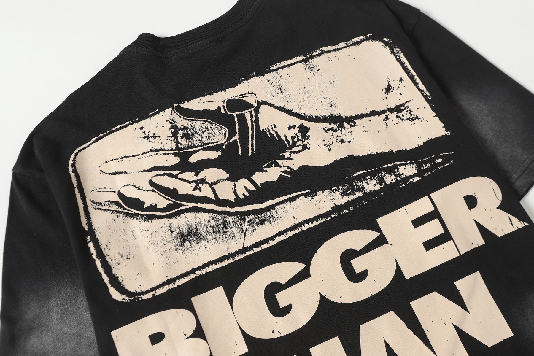 Hellstar Savior Bigger Than Satan Graphic T-Shirt — detail