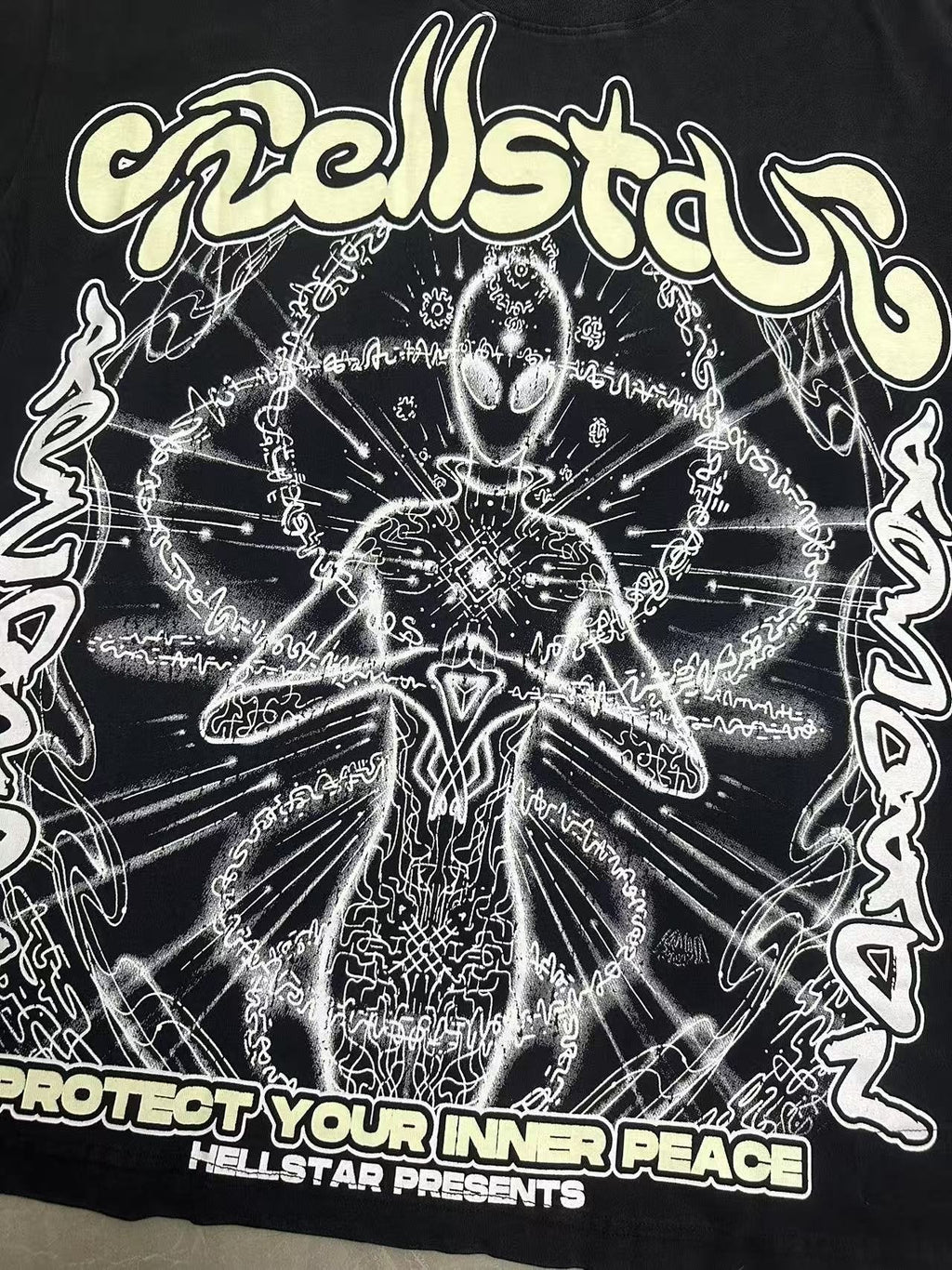 Hellstar Protect Your Inner Peace Graphic T-Shirt — detail