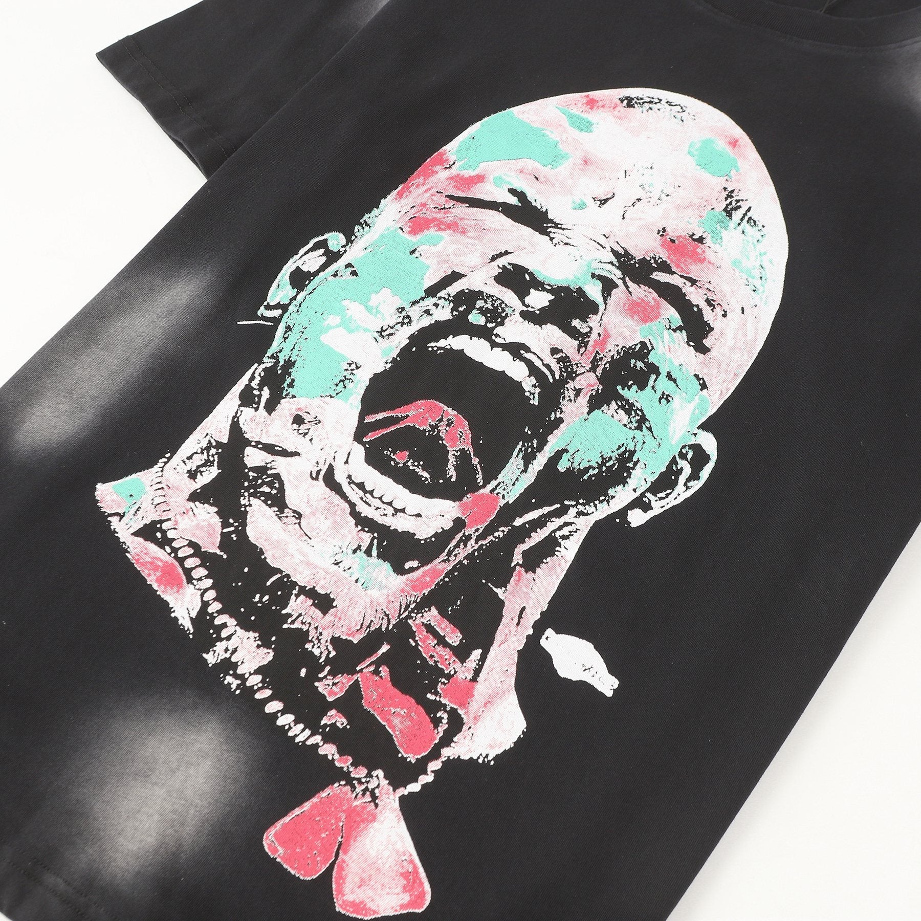 Hellstar 3:16 Distressed Graphic T-Shirt — detail