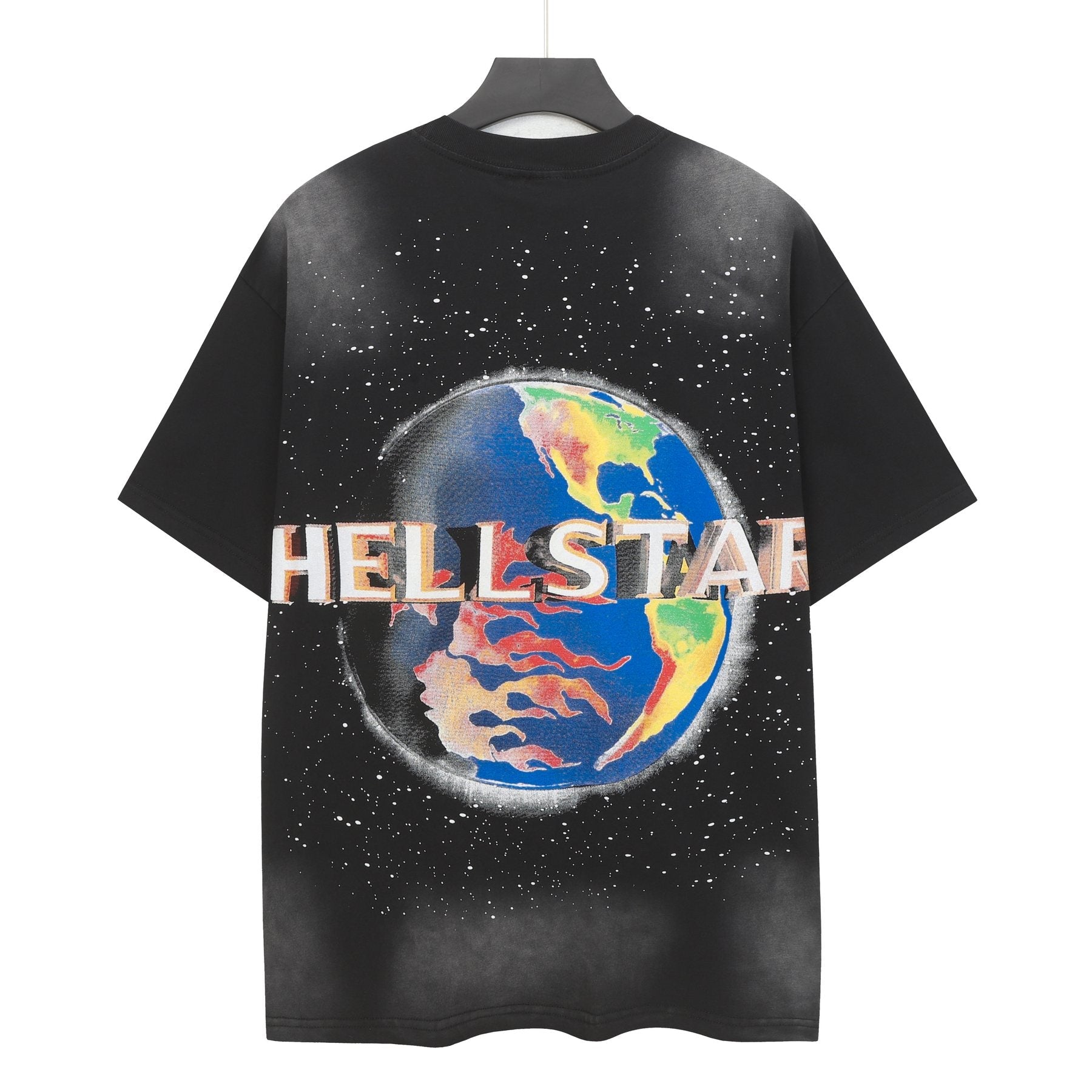 Hellstar Black Front & Back Graphic T-Shirt — back