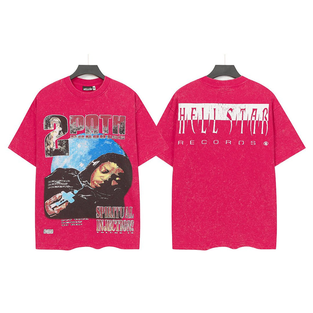 Hellstar Washed Graphic T-Shirt — front