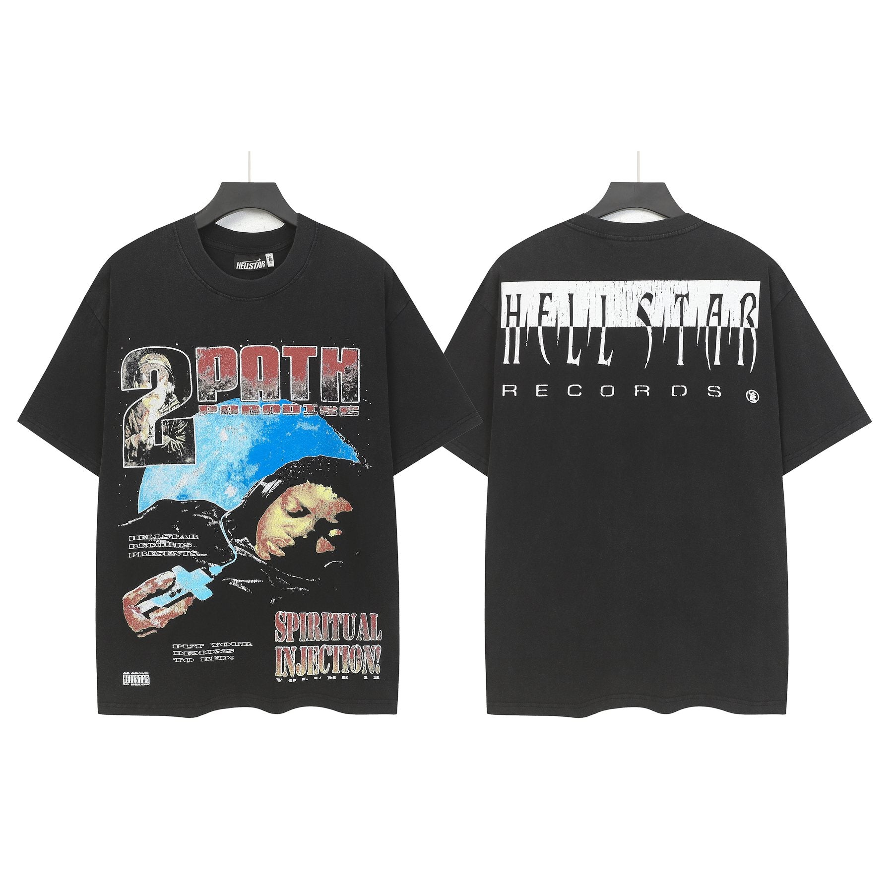 Hellstar Washed Graphic T-Shirt — front