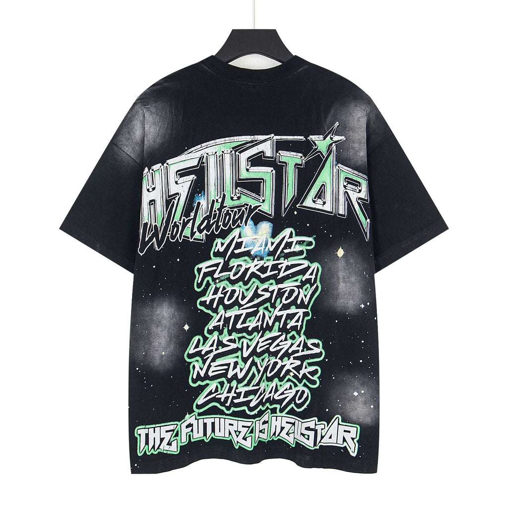 Hellstar Distressed Front & Back Graphic T-Shirt — back