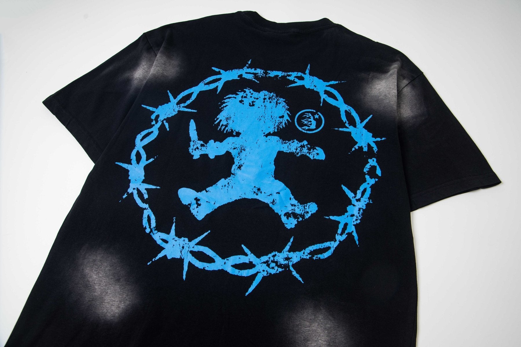 Hellstar Skull & Barbed Wire Graphic T-Shirt — detail