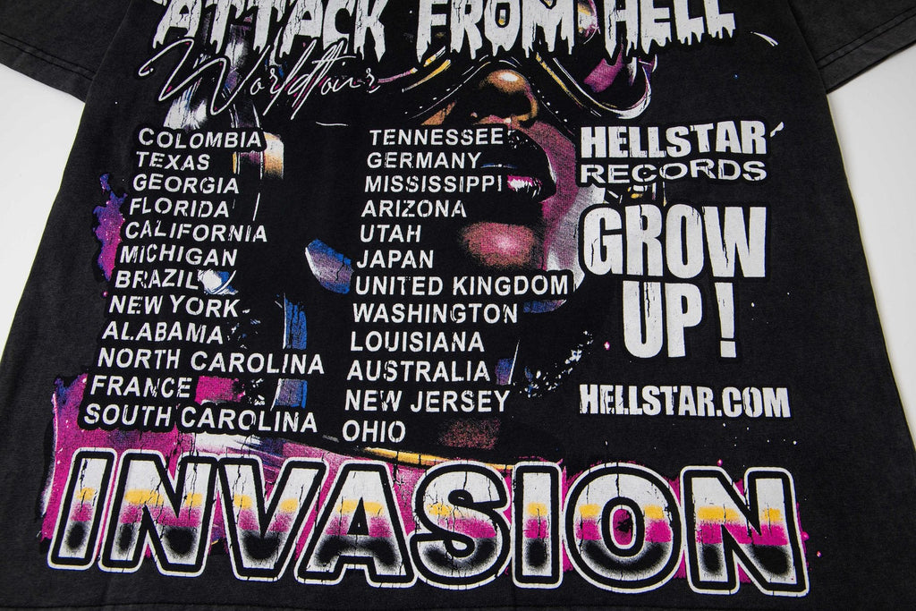 Hellstar Attack From Hell Invasion Graphic T-Shirt — detail
