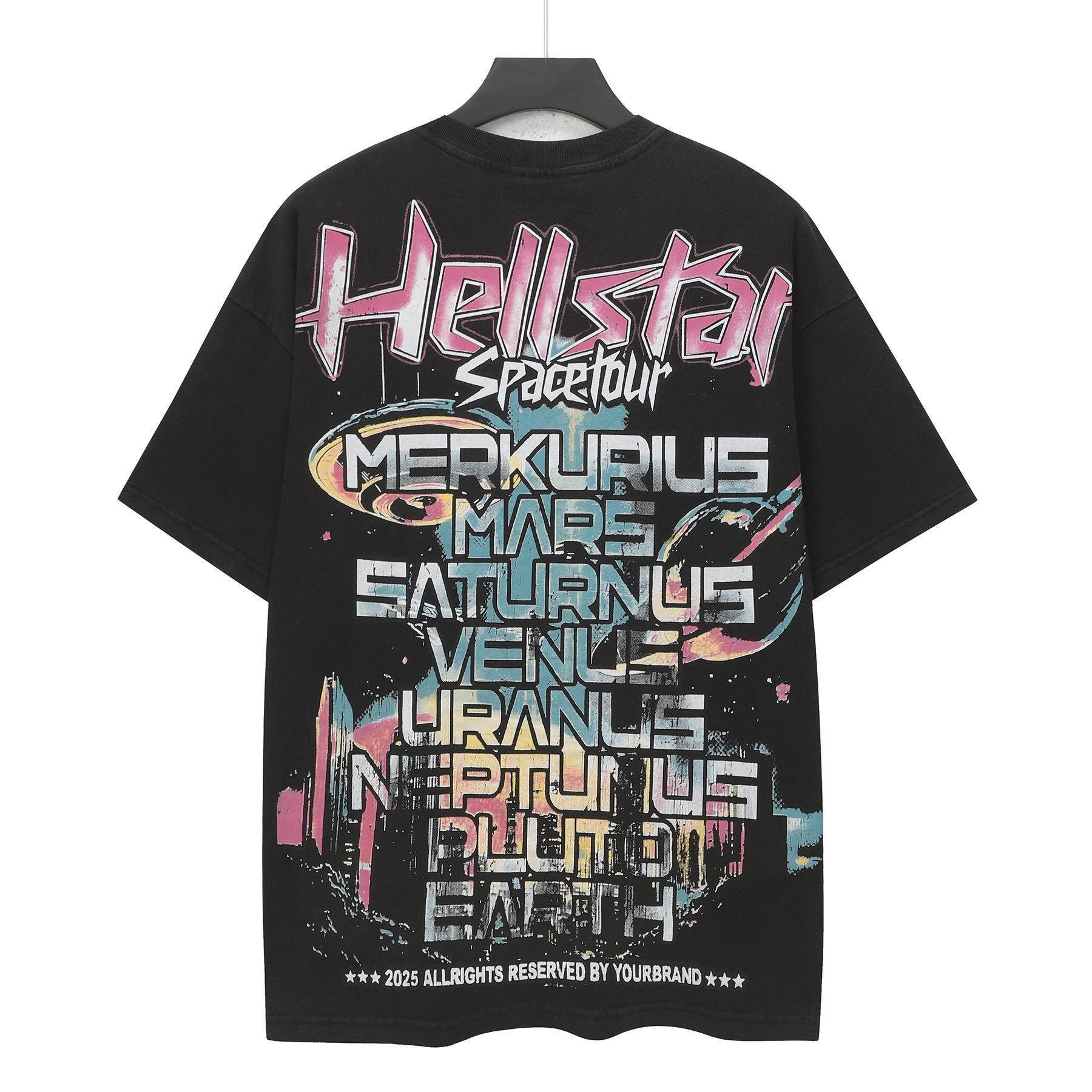 Hellstar Spacetour Space Graphic Short-Sleeve T-Shirt — back