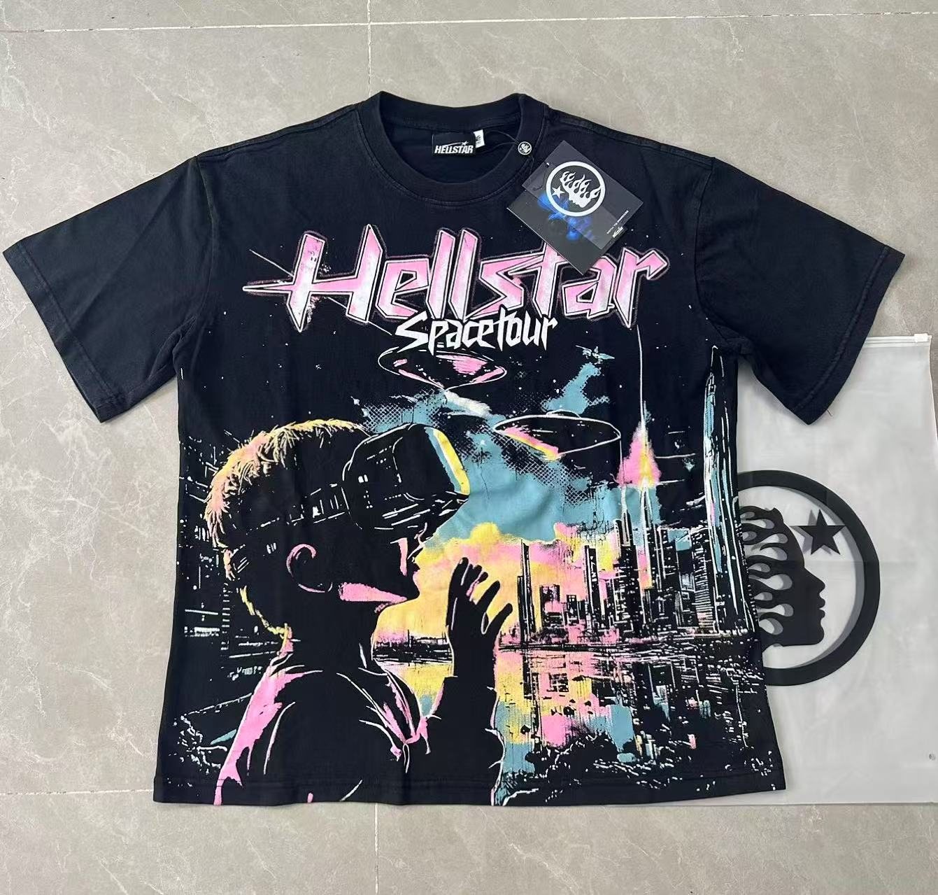 Hellstar Spacetour Space Graphic Short-Sleeve T-Shirt — context