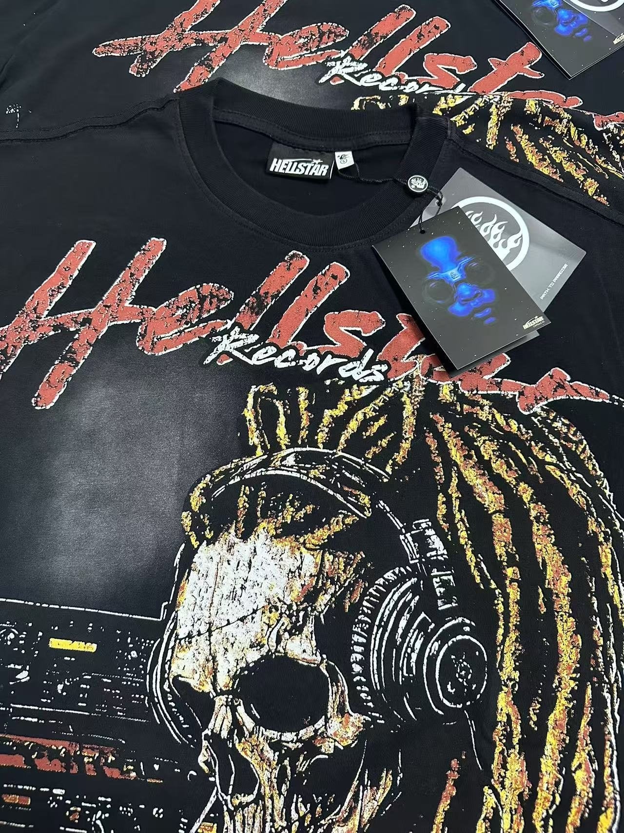 Hellstar Pain Kill Music World Tour Graphic T-Shirt — neck_label