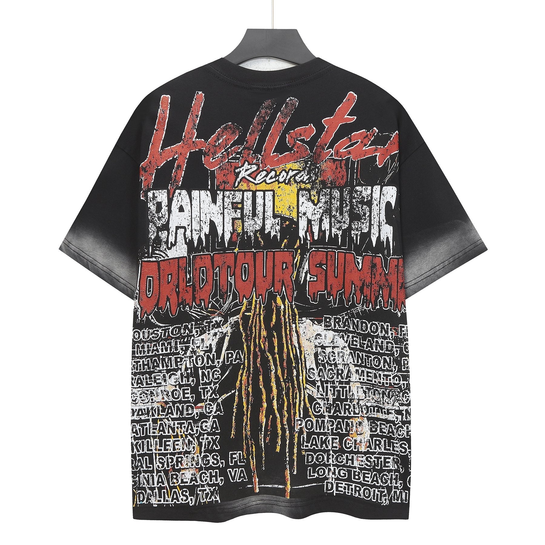 Hellstar Pain Kill Music World Tour Graphic T-Shirt — back