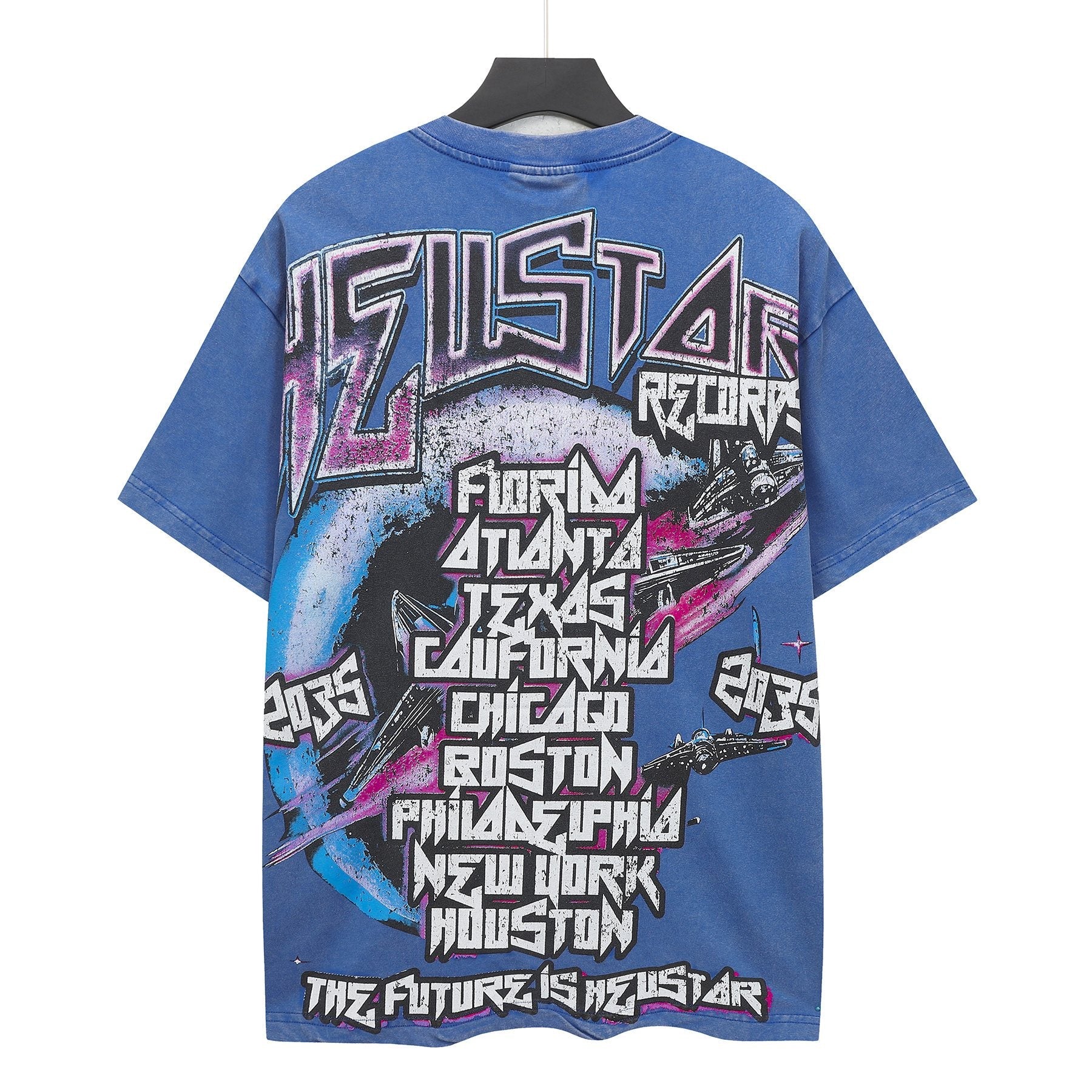 Hellstar Futuristic Face Graphic T-Shirt — back