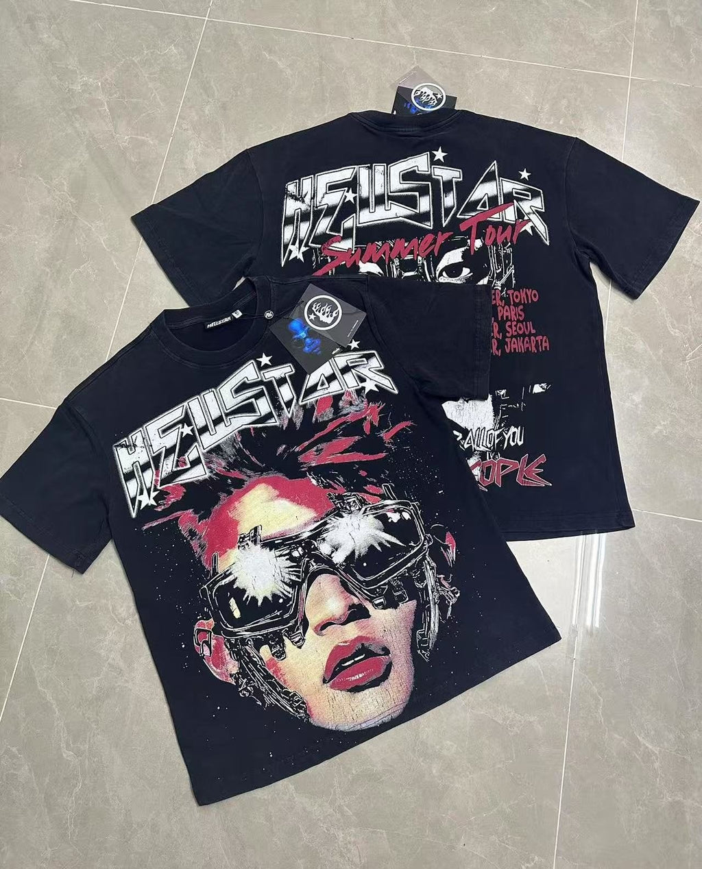 Hellstar Summer Tour Portrait Graphic Short-Sleeve T-Shirt — context