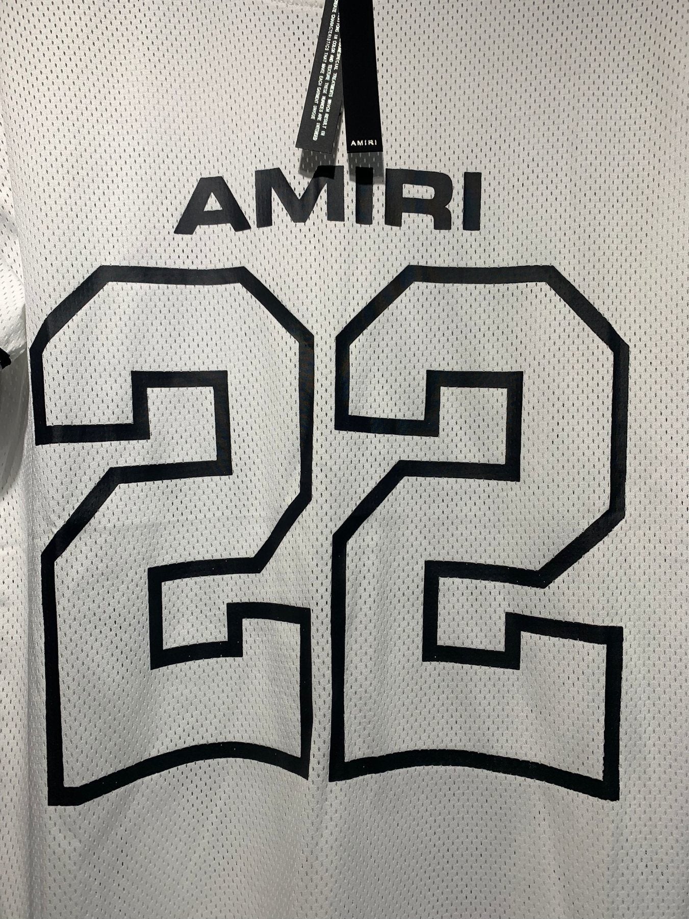 AMIRI 22 Number Jersey Short-Sleeve Set — fabric_closeup