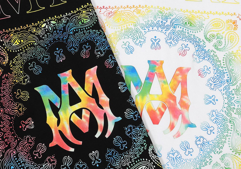 AMIRI Rainbow Bandana Back Graphic T-Shirt — detail