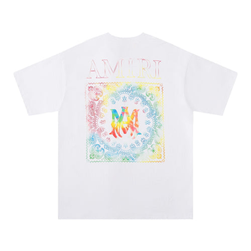 AMIRI Rainbow Bandana Back Graphic T-Shirt — back