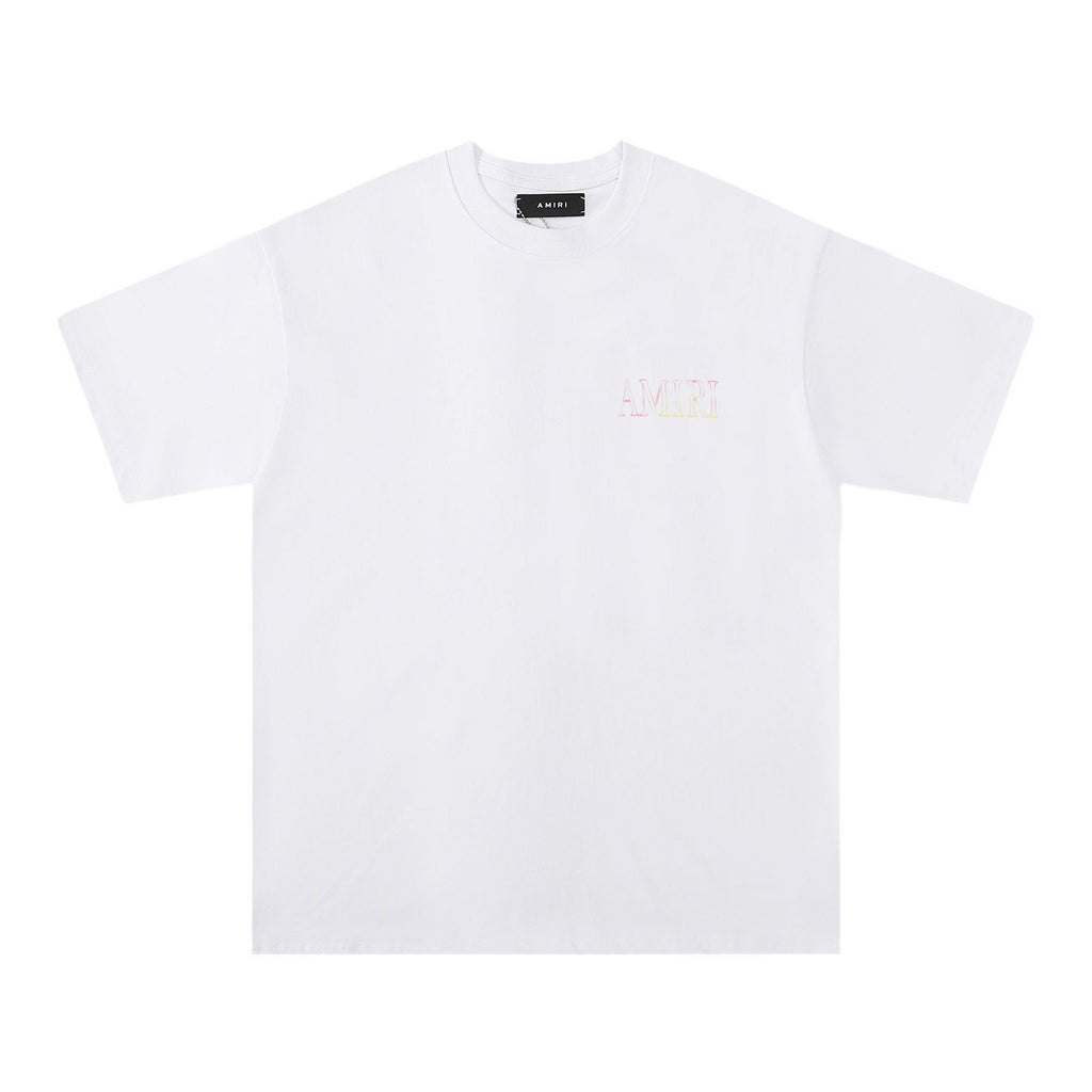 AMIRI Rainbow Bandana Back Graphic T-Shirt — front