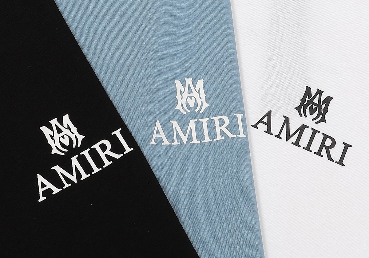 AMIRI Logo-Line Short-Sleeve T-Shirt — fabric_closeup