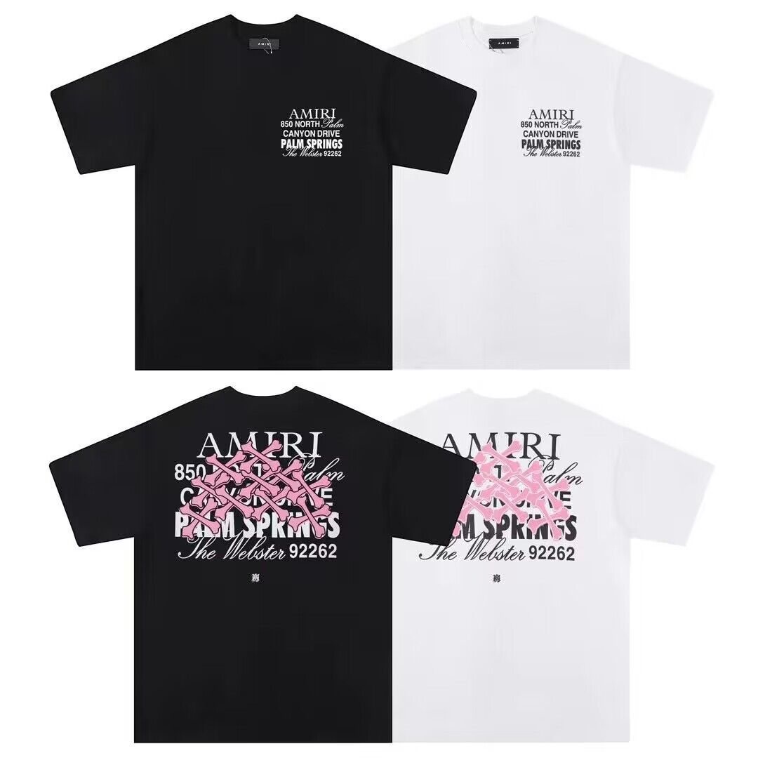 AMIRI Pink Bone Graphic T-Shirt — comparison