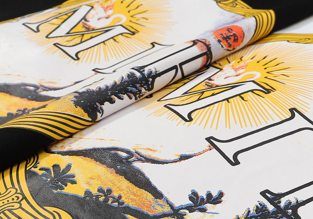 AMIRI Circular Back Graphic Short-Sleeve T-Shirt — fabric_closeup