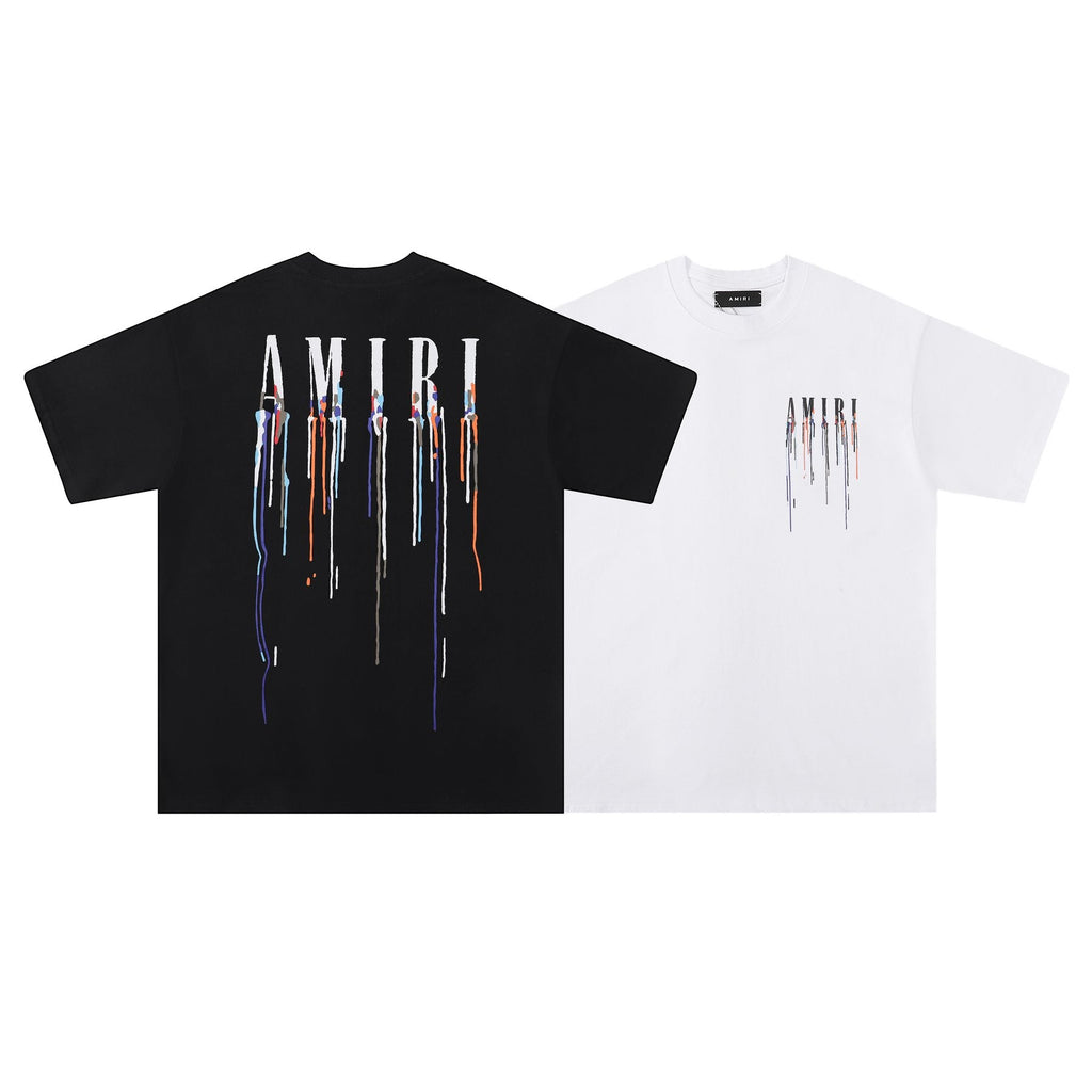 AMIRI Paint-Drip Graphic T-Shirt — comparison