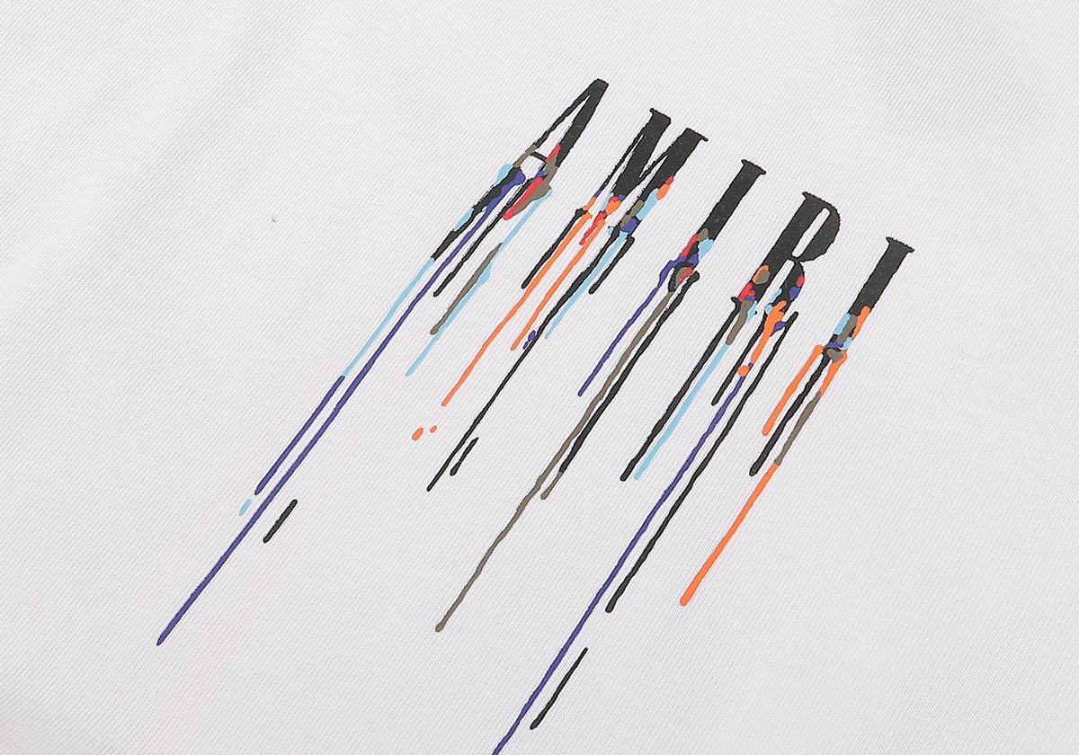AMIRI Paint-Drip Graphic T-Shirt — detail