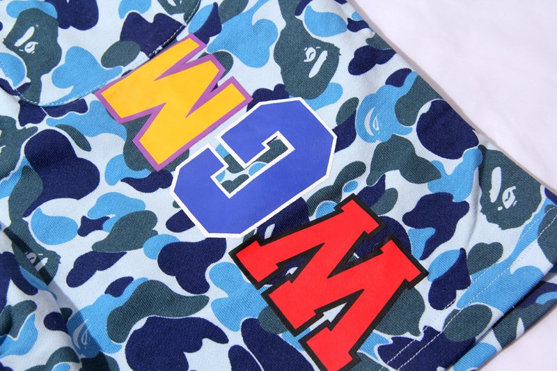 BAPE WGM Camouflage Graphic Shorts — detail