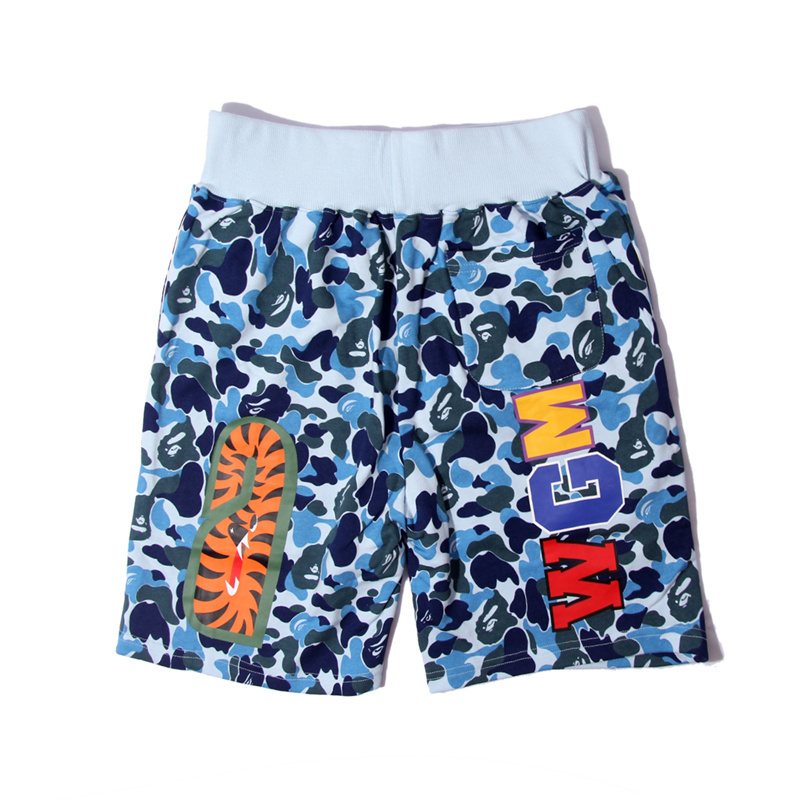 BAPE WGM Camouflage Graphic Shorts — front