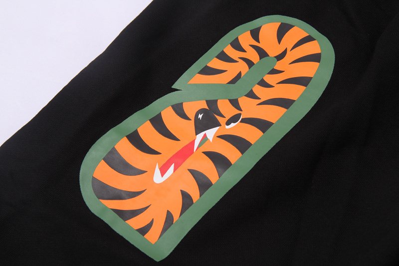 BAPE Shark Graphic Black Shorts — detail