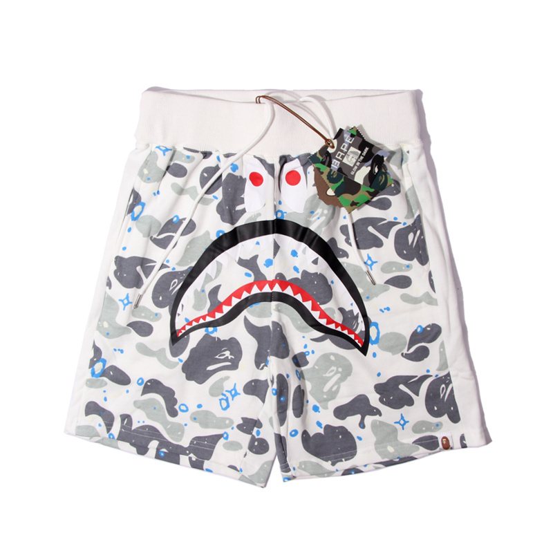 BAPE Shark Camo Graphic Shorts — front
