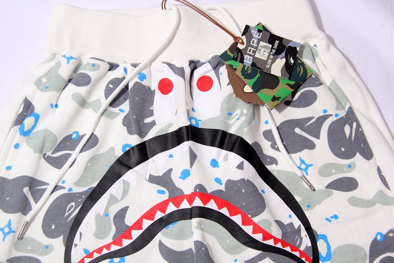 BAPE Shark Camo Graphic Shorts — detail