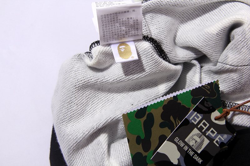 BAPE Shark Camo Graphic Shorts — neck_label