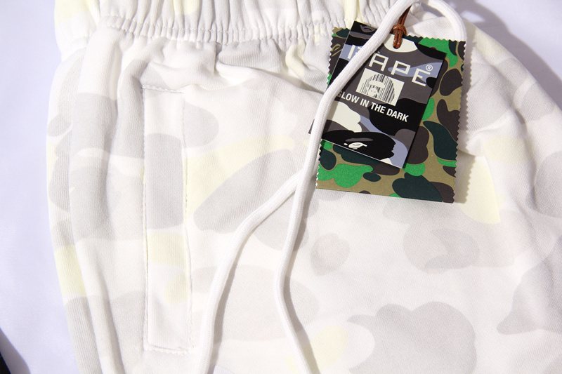 BAPE Shark Camo Glow-in-the-Dark Shorts — detail