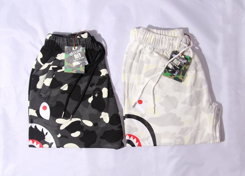BAPE Shark Camo Glow-in-the-Dark Shorts — comparison