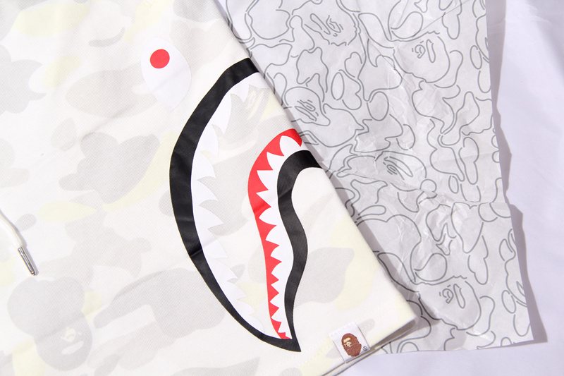 BAPE Shark Camo Glow-in-the-Dark Shorts — detail